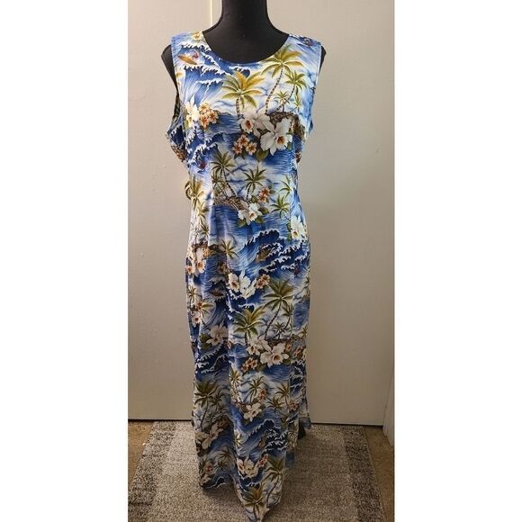 Orchid Designs Made In Hawaii MuuMuu Dress XL - Picture 1 of 4